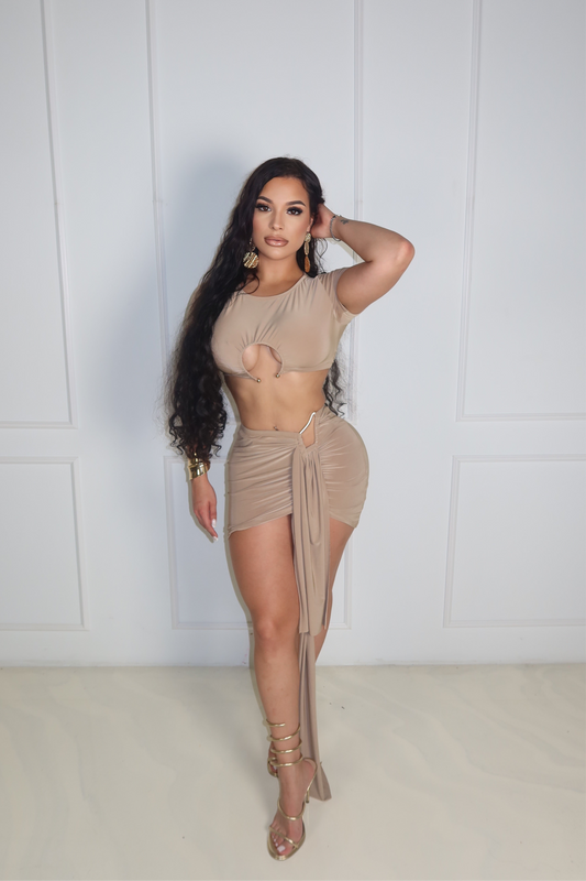 Sahara Beige Two Piece Set