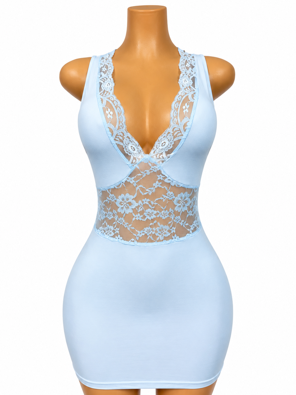 Blue Heaven Lace Mini Dress