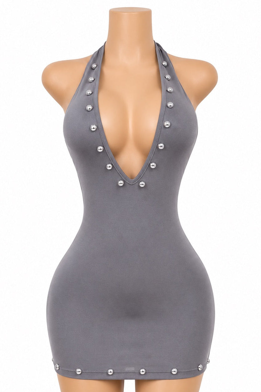 Bossed Up Grey Mini