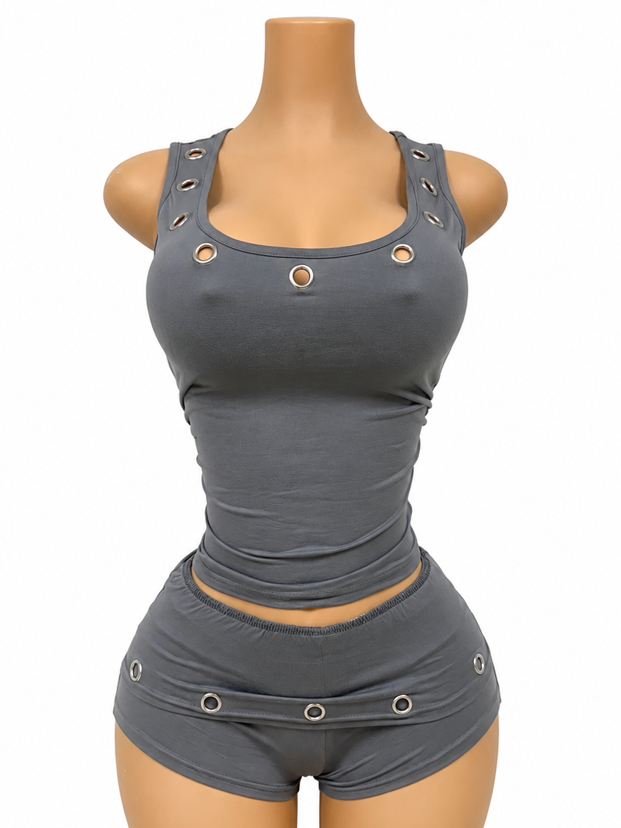 Baddie Alert Grey Set