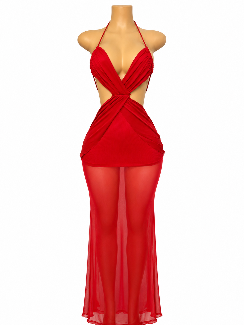 Caught Looking Red Maxi