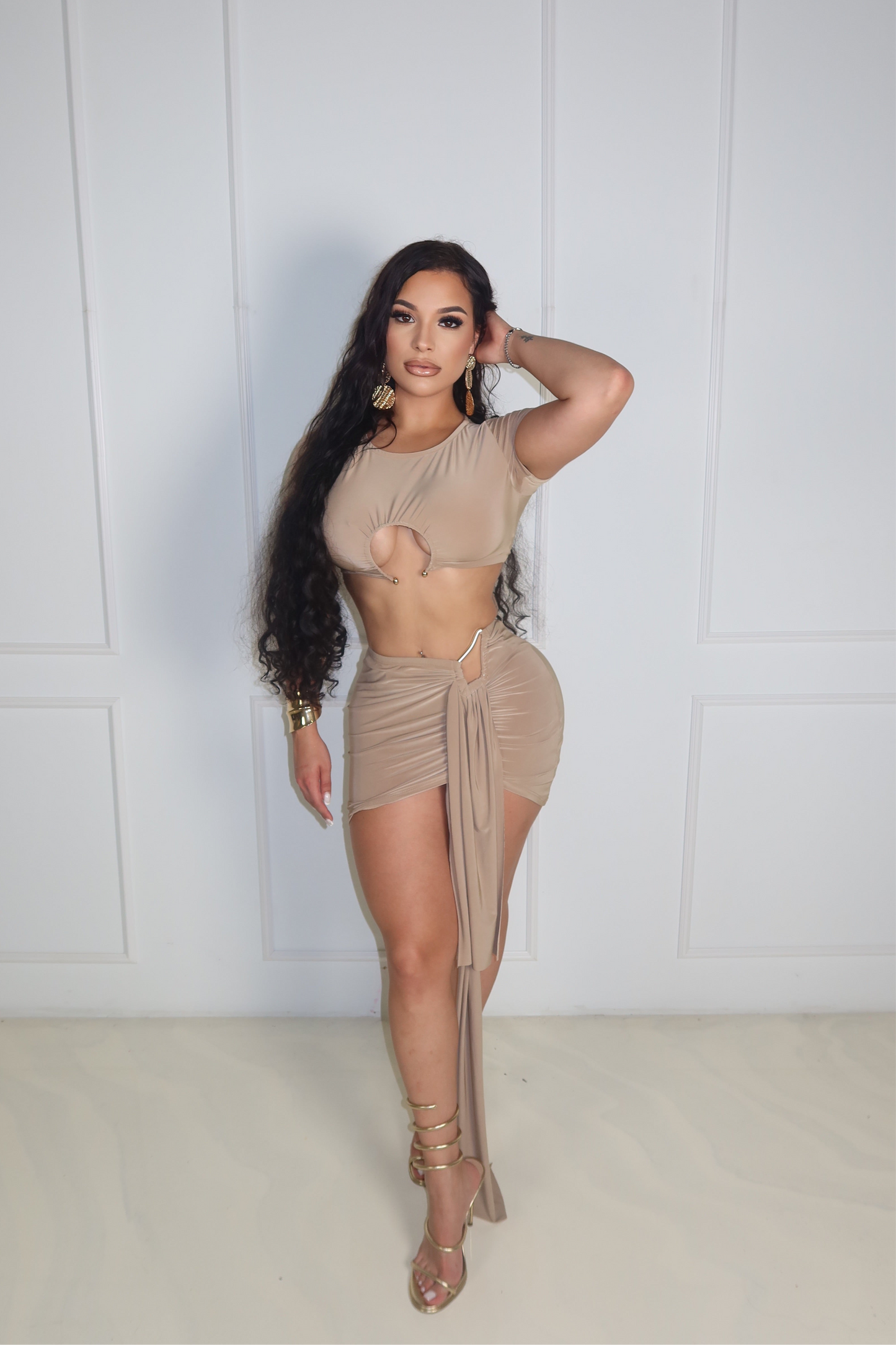 Sahara Beige Two Piece Set