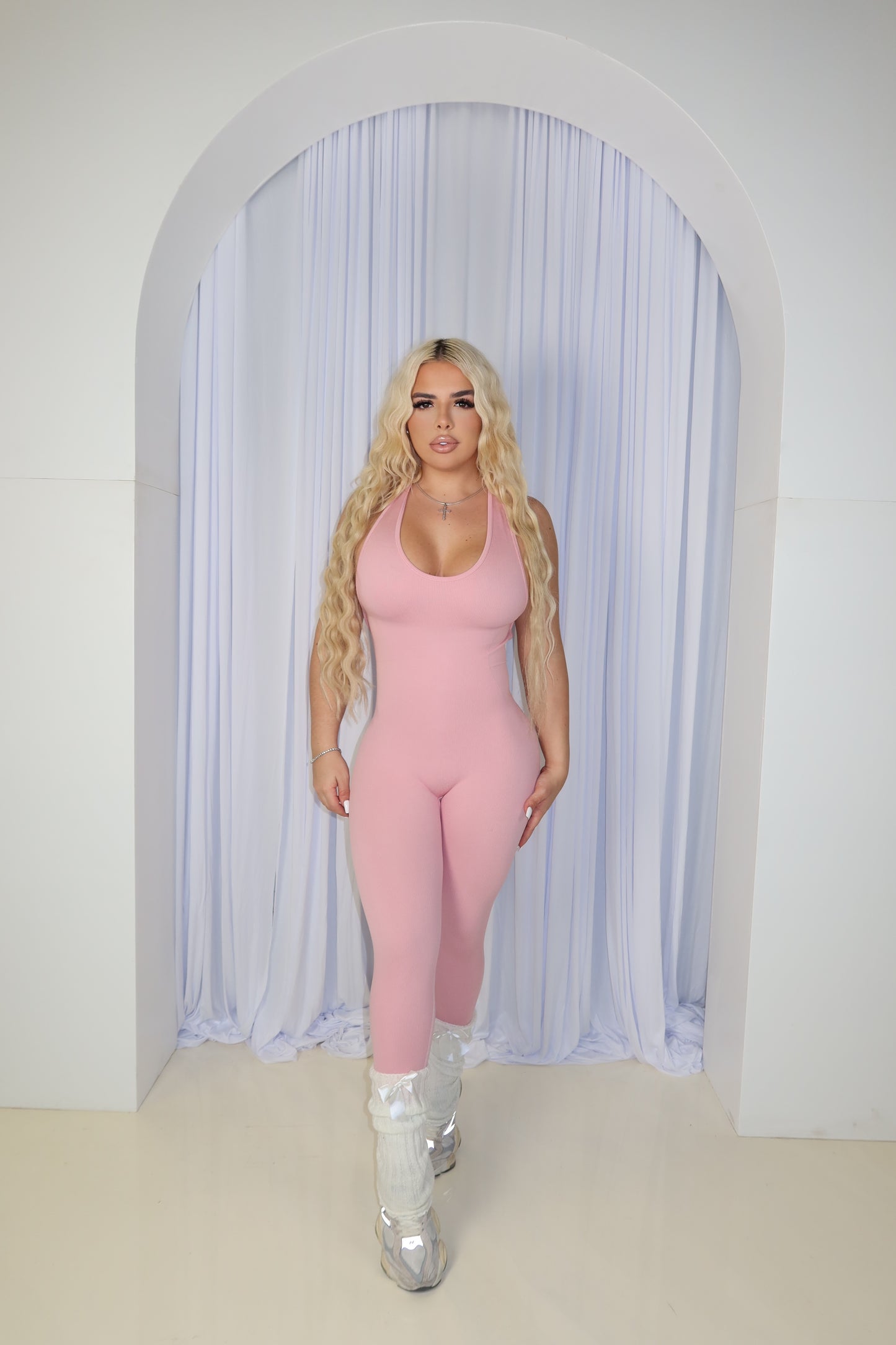 Pink Workout Barbie Romper