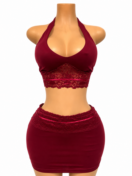 Burgundy Temptation Maxi Set