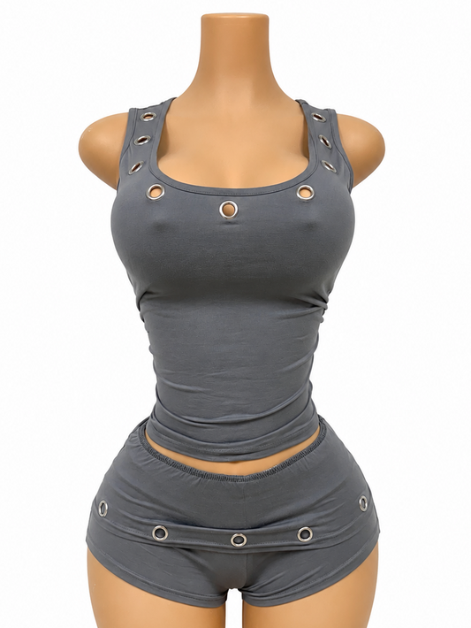 Baddie Alert Grey Set